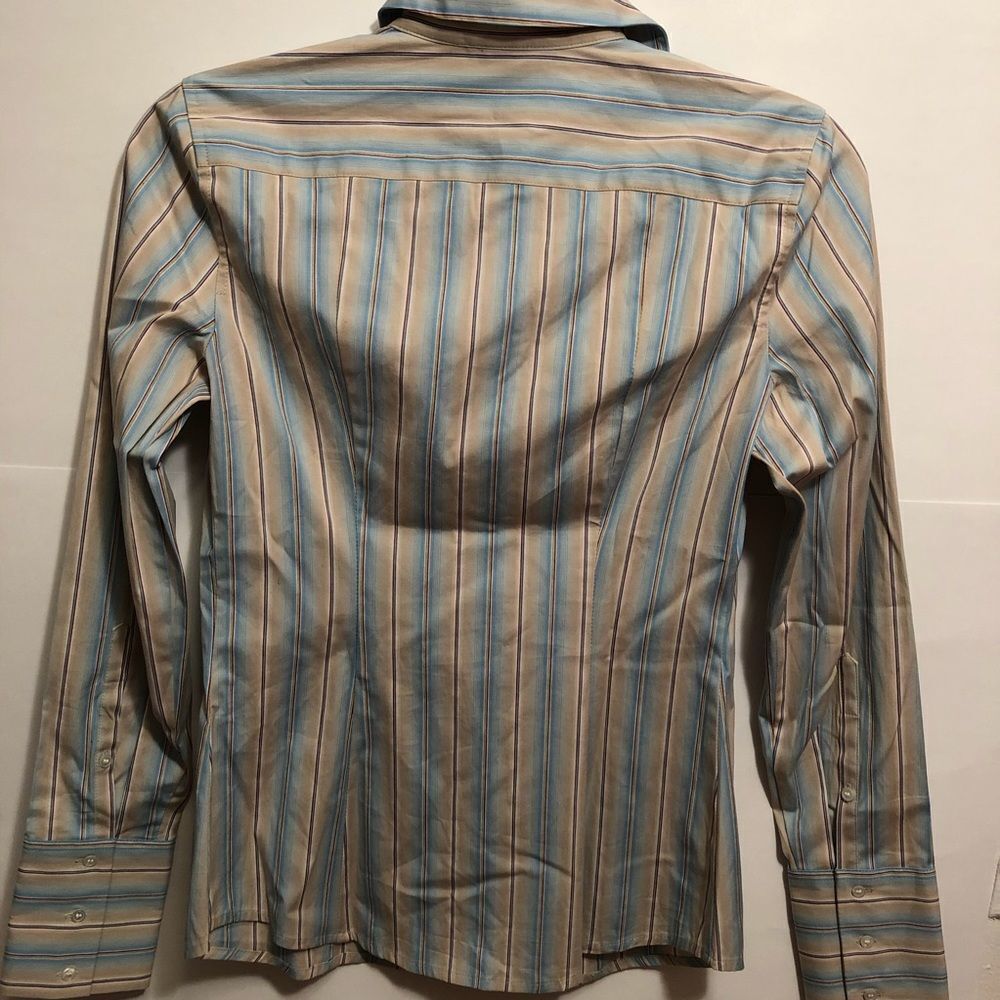 Express Design Studio Multi Color Button Down - image 3